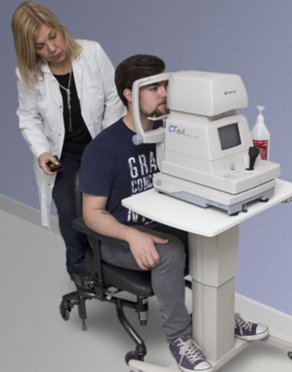 REAL 9100 PLUS EL eye clinic chair disability